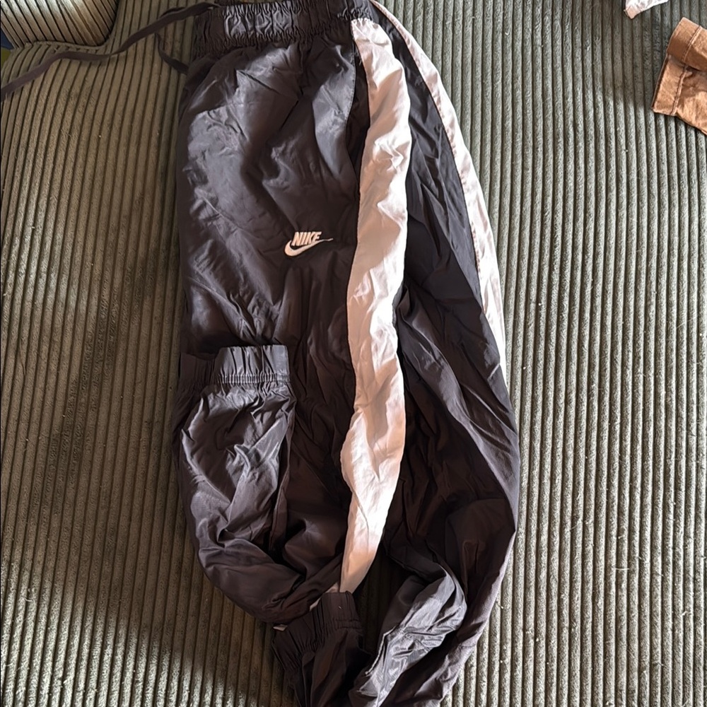 Nike Black and White Track Pants